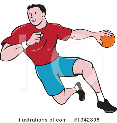 Royalty-Free (RF) Handball Clipart Illustration by patrimonio - Stock Sample #1342308