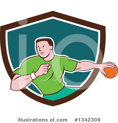 Royalty-Free (RF) Handball Clipart Illustration by patrimonio - Stock Sample #1342309