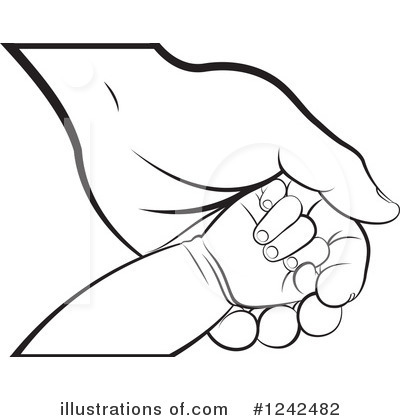 Baby Hand Clipart #1242482 by Lal Perera