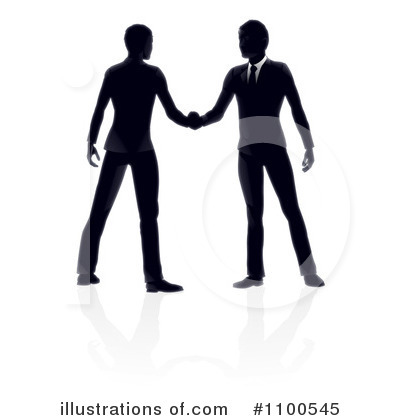 Royalty-Free (RF) Handshake Clipart Illustration by AtStockIllustration - Stock Sample #1100545