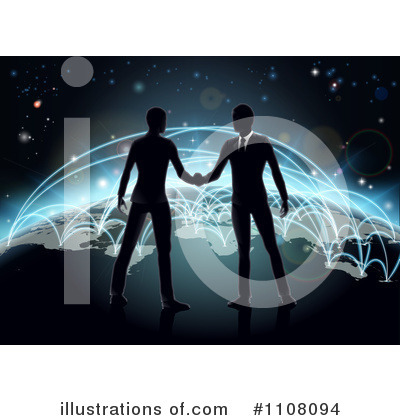 Royalty-Free (RF) Handshake Clipart Illustration by AtStockIllustration - Stock Sample #1108094