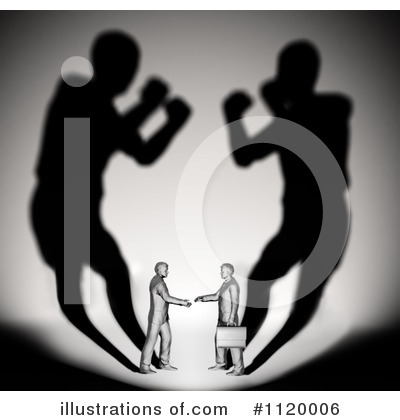 Royalty-Free (RF) Handshake Clipart Illustration by Mopic - Stock Sample #1120006