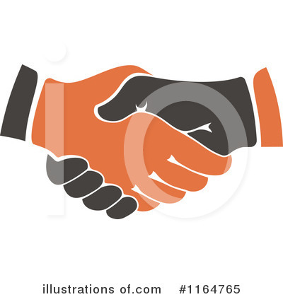 Royalty-Free (RF) Handshake Clipart Illustration by Vector Tradition SM - Stock Sample #1164765