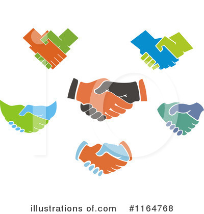 Royalty-Free (RF) Handshake Clipart Illustration by Vector Tradition SM - Stock Sample #1164768