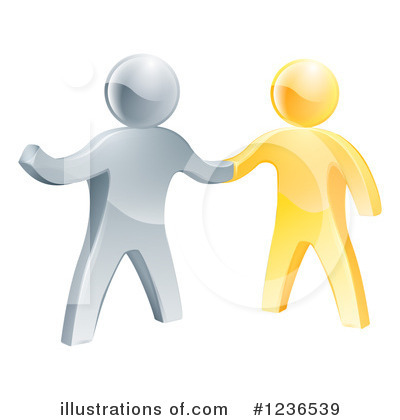 Royalty-Free (RF) Handshake Clipart Illustration by AtStockIllustration - Stock Sample #1236539