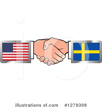 Royalty-Free (RF) Handshake Clipart Illustration by Lal Perera - Stock Sample #1279308