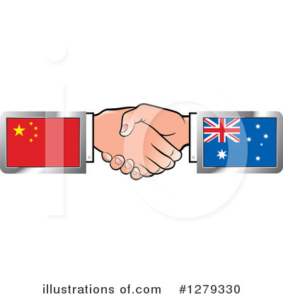 Royalty-Free (RF) Handshake Clipart Illustration by Lal Perera - Stock Sample #1279330