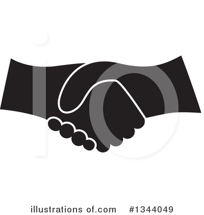 Royalty-Free (RF) Handshake Clipart Illustration by ColorMagic - Stock Sample #1344049