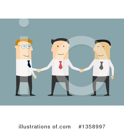Royalty-Free (RF) Handshake Clipart Illustration by Vector Tradition SM - Stock Sample #1358997