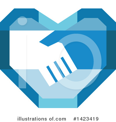 Royalty-Free (RF) Handshake Clipart Illustration by patrimonio - Stock Sample #1423419
