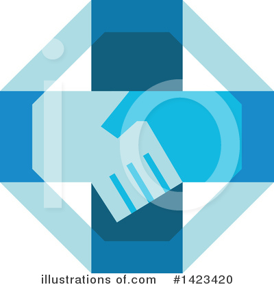 Royalty-Free (RF) Handshake Clipart Illustration by patrimonio - Stock Sample #1423420