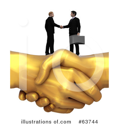 Royalty-Free (RF) Handshake Clipart Illustration by Tonis Pan - Stock Sample #63744
