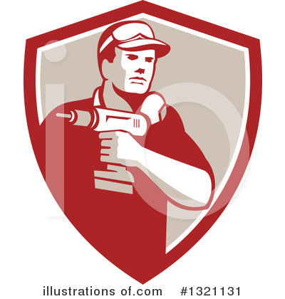 Royalty-Free (RF) Handy Man Clipart Illustration by patrimonio - Stock Sample #1321131
