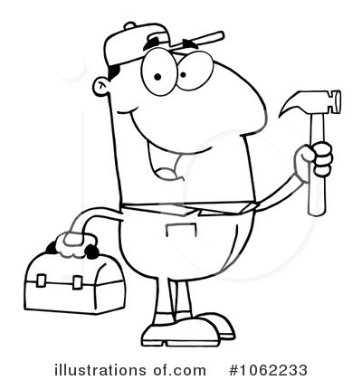 Handyman Clipart #1062233 by Hit Toon