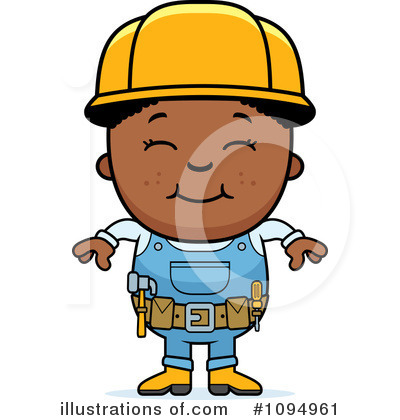 Construction Worker Clipart #1094961 by Cory Thoman