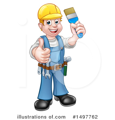 Builder Clipart #1497762 by AtStockIllustration