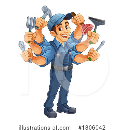 Wrench Clipart #1806042 by AtStockIllustration