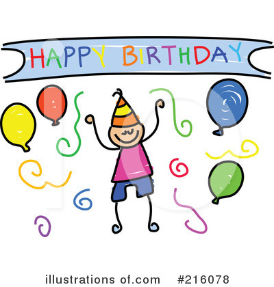Royalty-Free (RF) Happy Birthday Clipart Illustration by Prawny - Stock Sample #216078