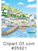 Harbor Clipart #35921 by Lisa Arts