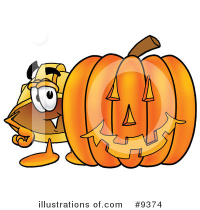 Royalty-Free (RF) Hard Hat Clipart Illustration by Mascot Junction - Stock Sample #9374