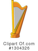 Harp Clipart #1304326 by Vector Tradition SM