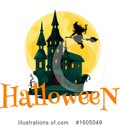 Royalty-Free (RF) Haunted Castle Clipart Illustration by Vector Tradition SM - Stock Sample #1605049