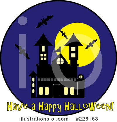 Royalty-Free (RF) Haunted House Clipart Illustration by Pams Clipart - Stock Sample #228163
