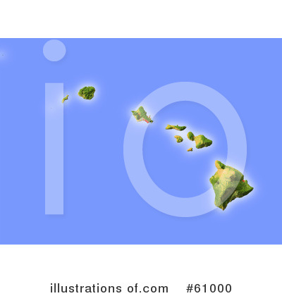 Royalty-Free (RF) Hawaii Clipart Illustration by Michael Schmeling - Stock Sample #61000