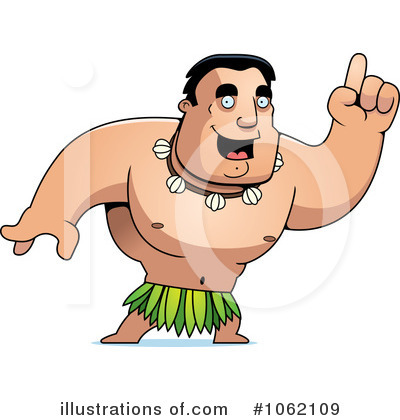Hawaiian Man Clipart #1062109 by Cory Thoman