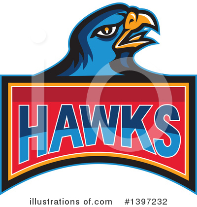 Royalty-Free (RF) Hawk Clipart Illustration by patrimonio - Stock Sample #1397232