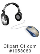 Headphones Clipart #1058089 by AtStockIllustration