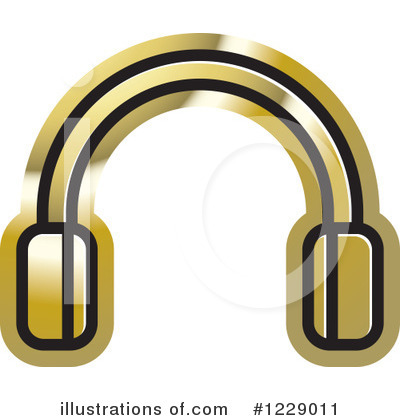Headphones Clipart #1229011 by Lal Perera