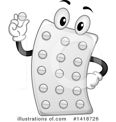 Pill Clipart #1418726 by BNP Design Studio