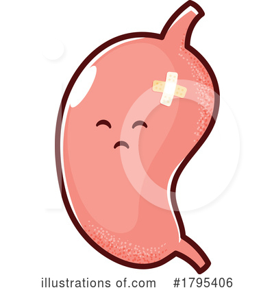 Stomach Clipart #1795406 by Vector Tradition SM