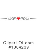 Heart Border Clipart #1304239 by Vector Tradition SM