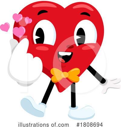 Heart Mascot Clipart #1808694 by Hit Toon