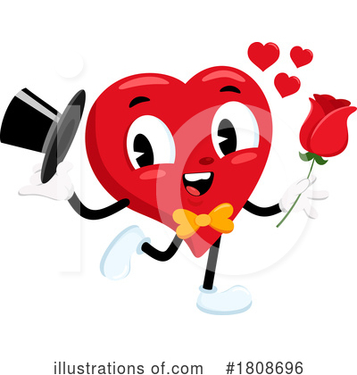 Heart Mascot Clipart #1808696 by Hit Toon