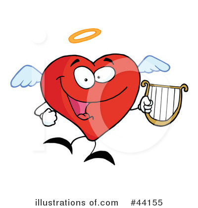 Royalty-Free (RF) Heart Character Clipart Illustration by Hit Toon - Stock Sample #44155