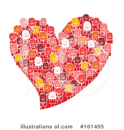 Royalty-Free (RF) Heart Clipart Illustration by NL shop - Stock Sample #101405