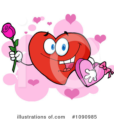 Royalty-Free (RF) Heart Clipart Illustration by Hit Toon - Stock Sample #1090985