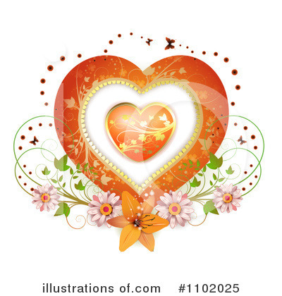 Royalty-Free (RF) Heart Clipart Illustration by merlinul - Stock Sample #1102025