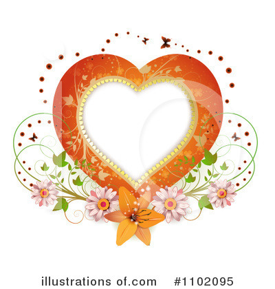 Royalty-Free (RF) Heart Clipart Illustration by merlinul - Stock Sample #1102095