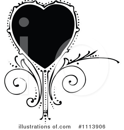 Royalty-Free (RF) Heart Clipart Illustration by Prawny Vintage - Stock Sample #1113906