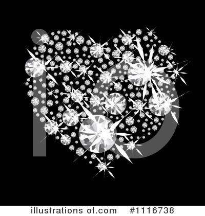 Diamond Heart Clipart #1116738 by michaeltravers