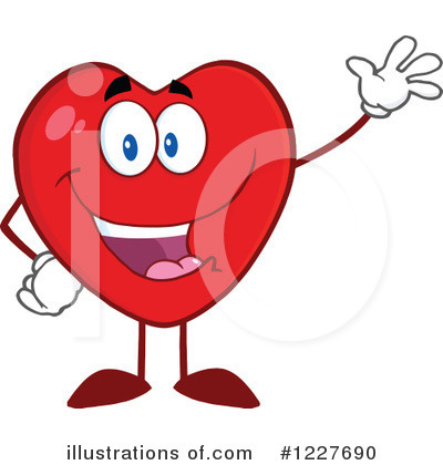 Heart Mascot Clipart #1227690 by Hit Toon