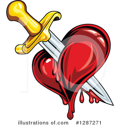 Royalty-Free (RF) Heart Clipart Illustration by Vector Tradition SM - Stock Sample #1287271