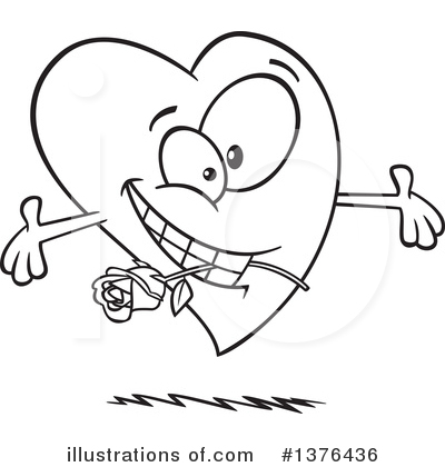 Heart Character Clipart #1376436 by toonaday