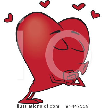 Heart Mascot Clipart #1447559 by toonaday