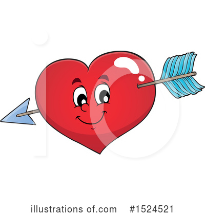 Heart Character Clipart #1524521 by visekart