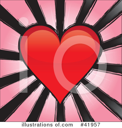 Royalty-Free (RF) Heart Clipart Illustration by Arena Creative - Stock Sample #41957